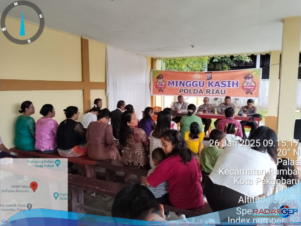 Polda Riau Gelar Program Minggu Kasih bersama Jemaat HKBP Moria Palas